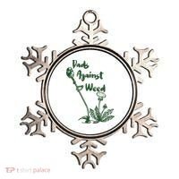 Dads Against Weed Funny Gardening Lawn Mowing Fathers Ornament thumb 0