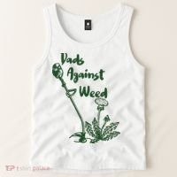 Dads Against Weed Funny Gardening Lawn Mowing Fathers Tank Top thumb 2