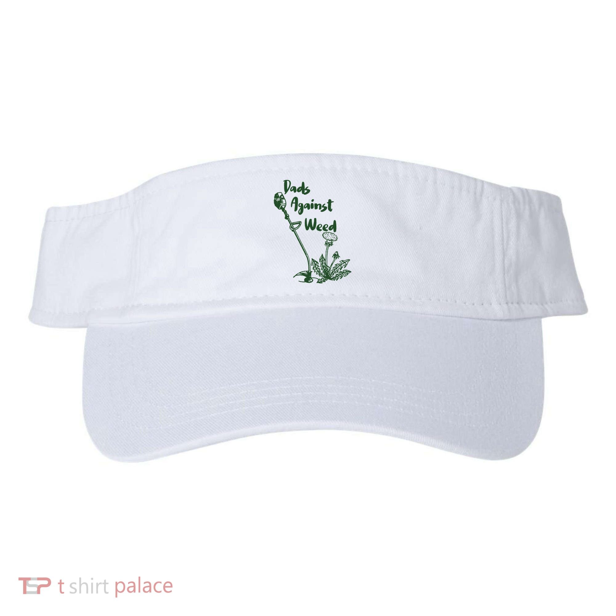 Dads Against Weed Funny Gardening Lawn Mowing Fathers Visor