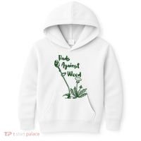 Dads Against Weed Funny Gardening Lawn Mowing Fathers Kids Hoodie thumb 0