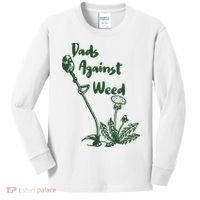 Dads Against Weed Funny Gardening Lawn Mowing Fathers Kids Long Sleeve Shirt thumb 0