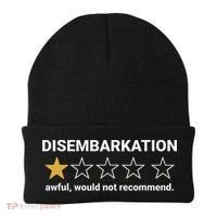 Disembarkation Awful Would Not Recommend Funny Cruise Ship Beanie thumb 0