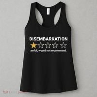 Disembarkation Awful Would Not Recommend Funny Cruise Ship Women's Tank Top thumb 3