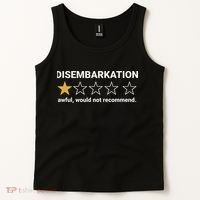 Disembarkation Awful Would Not Recommend Funny Cruise Ship Tank Top thumb 2