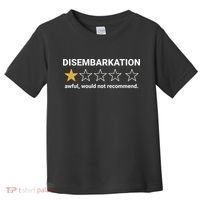 Disembarkation Awful Would Not Recommend Funny Cruise Ship Toddler T-Shirt thumb 0