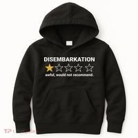 Disembarkation Awful Would Not Recommend Funny Cruise Ship Kids Hoodie thumb 0