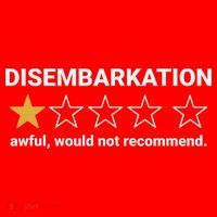 Disembarkation Awful Would Not Recommend Funny Cruise Ship Santa Hat thumb 1