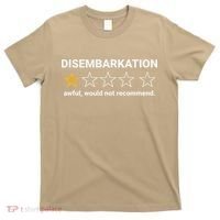 Disembarkation Awful Would Not Recommend Funny Cruise Ship T-Shirt thumb 0