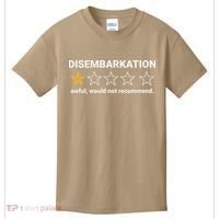 Disembarkation Awful Would Not Recommend Funny Cruise Ship Kids T-Shirt thumb 0