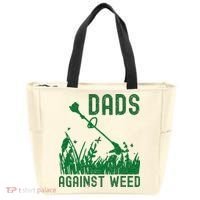 Dads Against Weed Lawn Mowing Tote Bag thumb 0