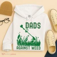 Dads Against Weed Lawn Mowing Hoodie thumb 4