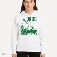 Dads Against Weed Lawn Mowing Hoodie thumb 5