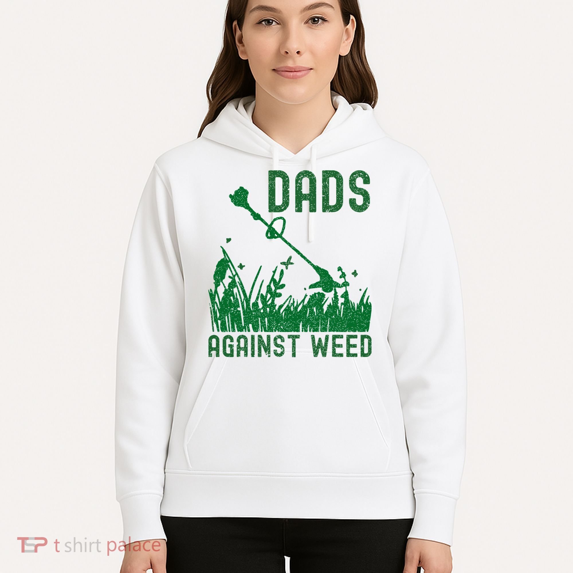 Dads Against Weed Lawn Mowing Hoodie