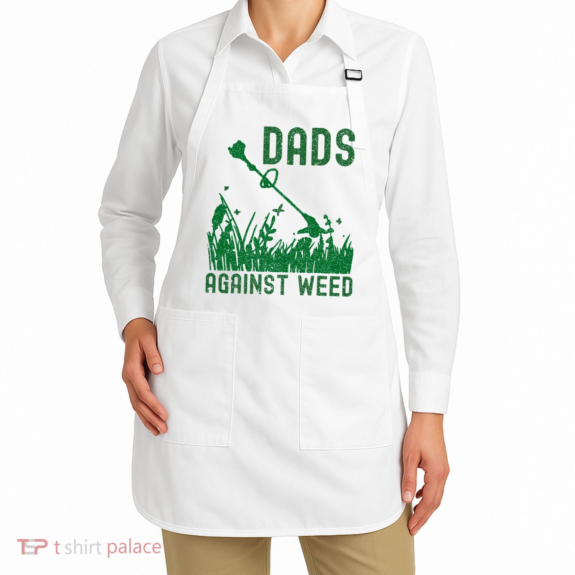Dads Against Weed Lawn Mowing Apron