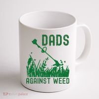 Dads Against Weed Lawn Mowing Coffee Mug thumb 1