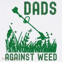 Dads Against Weed Lawn Mowing Ornament thumb 1