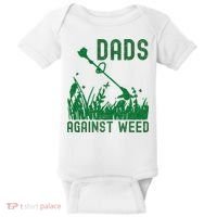 Dads Against Weed Lawn Mowing Baby Bodysuit thumb 0