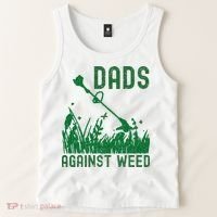 Dads Against Weed Lawn Mowing Tank Top thumb 2