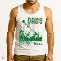 Dads Against Weed Lawn Mowing Tank Top thumb 3