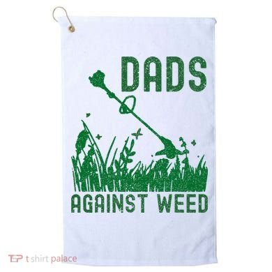 Dads Against Weed Lawn Mowing Golf Towel