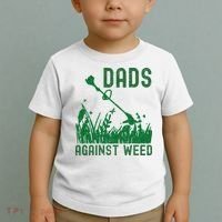 Dads Against Weed Lawn Mowing Toddler T-Shirt thumb 2