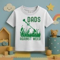 Dads Against Weed Lawn Mowing Toddler T-Shirt thumb 3