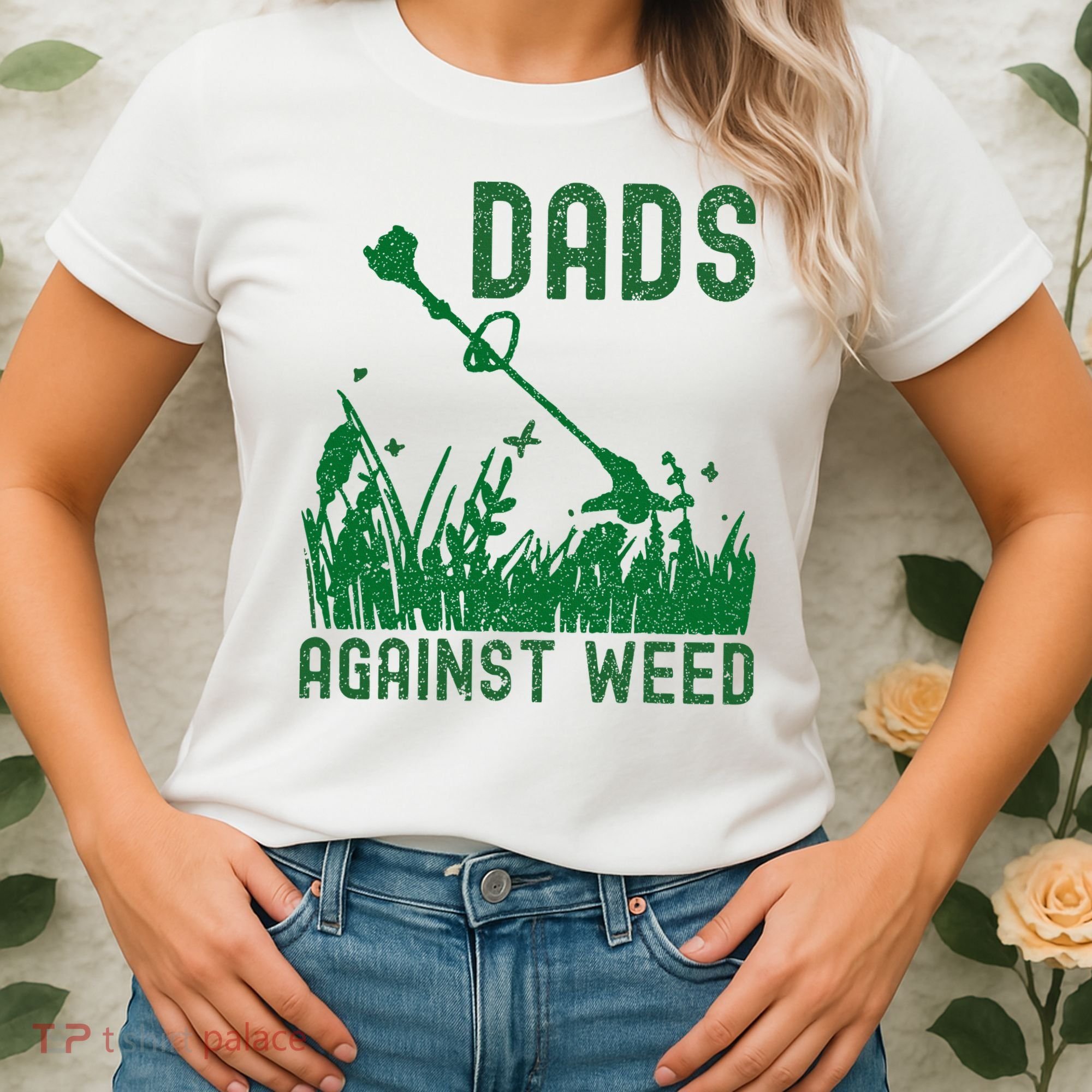 Dads Against Weed Lawn Mowing Women's T-Shirt