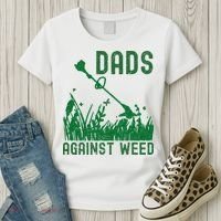 Dads Against Weed Lawn Mowing Women's T-Shirt thumb 3