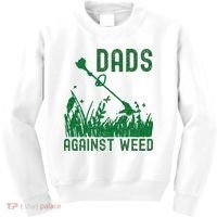 Dads Against Weed Lawn Mowing Kids Sweatshirt thumb 0