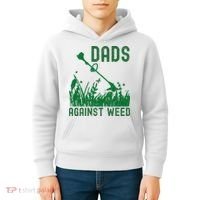 Dads Against Weed Lawn Mowing Kids Hoodie thumb 4