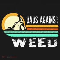 Dads Against Weed Funny Gardening Lawn Mowing Lawn Mower Men Ornament thumb 1