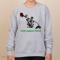 Dads Against Weed Funny Gardening Lawn Mowing Fathers Women's Sweatshirt thumb 0