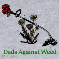 Dads Against Weed Funny Gardening Lawn Mowing Fathers Women's Sweatshirt thumb 2