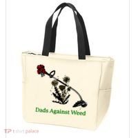 Dads Against Weed Funny Gardening Lawn Mowing Fathers Tote Bag thumb 3
