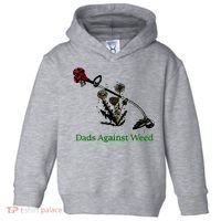 Dads Against Weed Funny Gardening Lawn Mowing Fathers Toddler Hoodie thumb 0