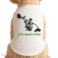 Dads Against Weed Funny Gardening Lawn Mowing Fathers Doggie Tank thumb 0