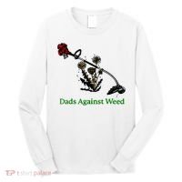 Dads Against Weed Funny Gardening Lawn Mowing Fathers Long Sleeve Shirt thumb 0