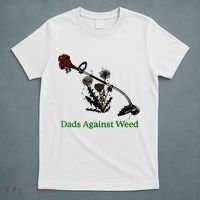 Dads Against Weed Funny Gardening Lawn Mowing Fathers T-Shirt thumb 5