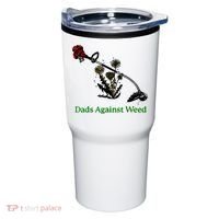 Dads Against Weed Funny Gardening Lawn Mowing Fathers Tumbler thumb 0