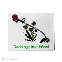 Dads Against Weed Funny Gardening Lawn Mowing Fathers Mousepad thumb 0