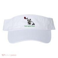 Dads Against Weed Funny Gardening Lawn Mowing Fathers Visor thumb 0