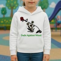 Dads Against Weed Funny Gardening Lawn Mowing Fathers Kids Hoodie thumb 3