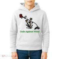 Dads Against Weed Funny Gardening Lawn Mowing Fathers Kids Hoodie thumb 4
