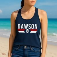 Dawson 8 Vintage Baseball Player Women's Tank Top thumb 2