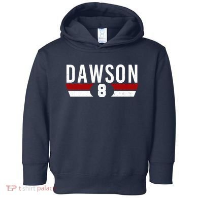 Dawson 8 Vintage Baseball Player Toddler Hoodie