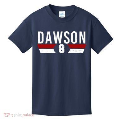Dawson 8 Vintage Baseball Player Kids T-Shirt