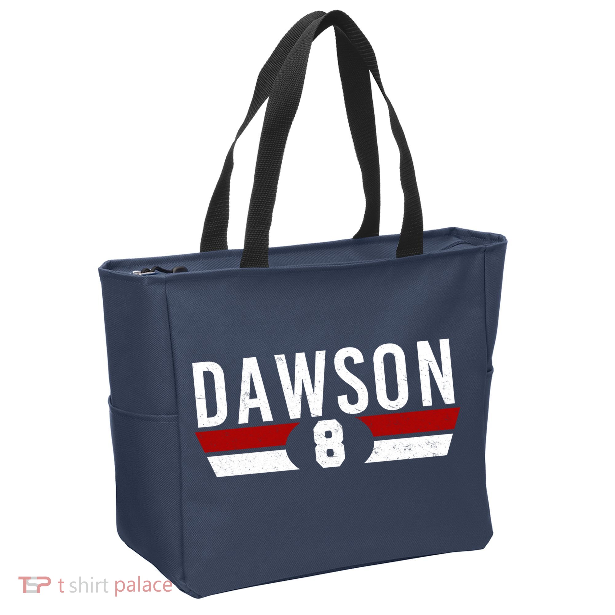 Dawson 8 Vintage Baseball Player Tote Bag