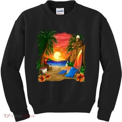 Day at the Beach Kids Sweatshirt