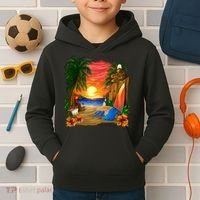 Day at the Beach Kids Hoodie thumb 2