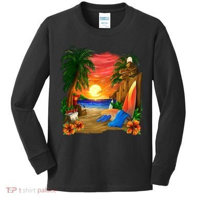 Day at the Beach Kids Long Sleeve Shirt